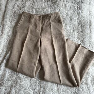 Michael Kors Linen Wide Leg Trousers